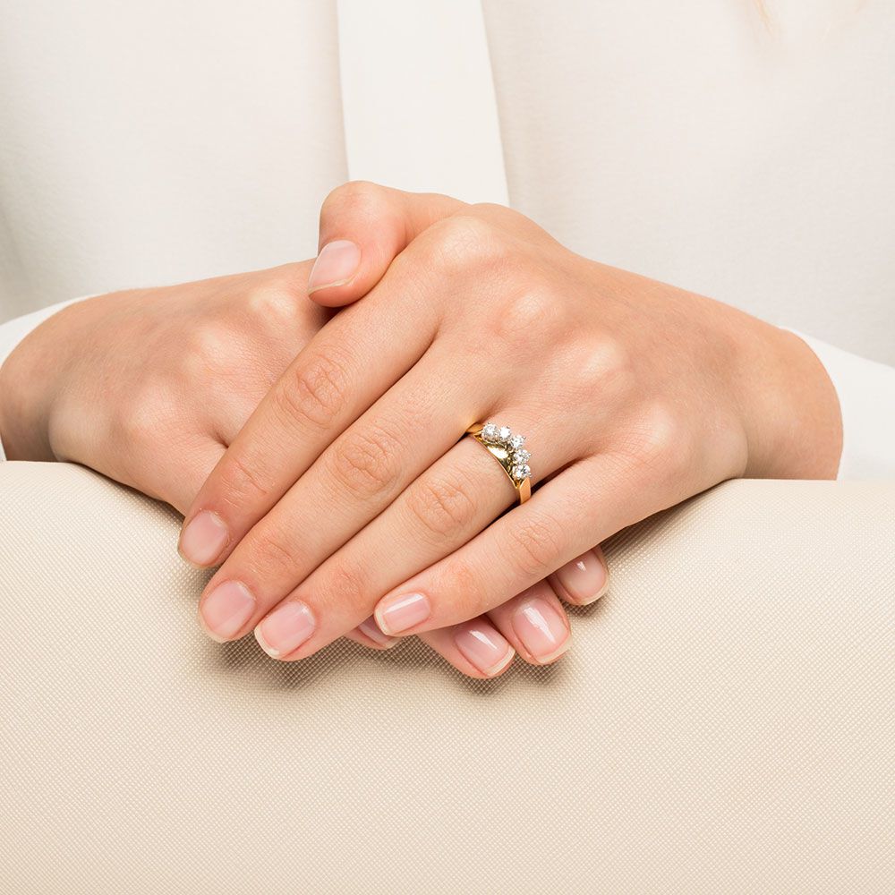 Eternity Ring with 1/2 Carat TW of Diamonds in 18kt Yellow & White Gold