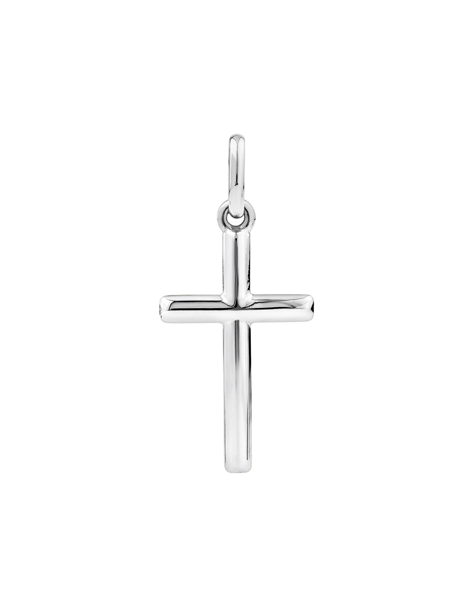 Cross Pendant in 10kt White Gold