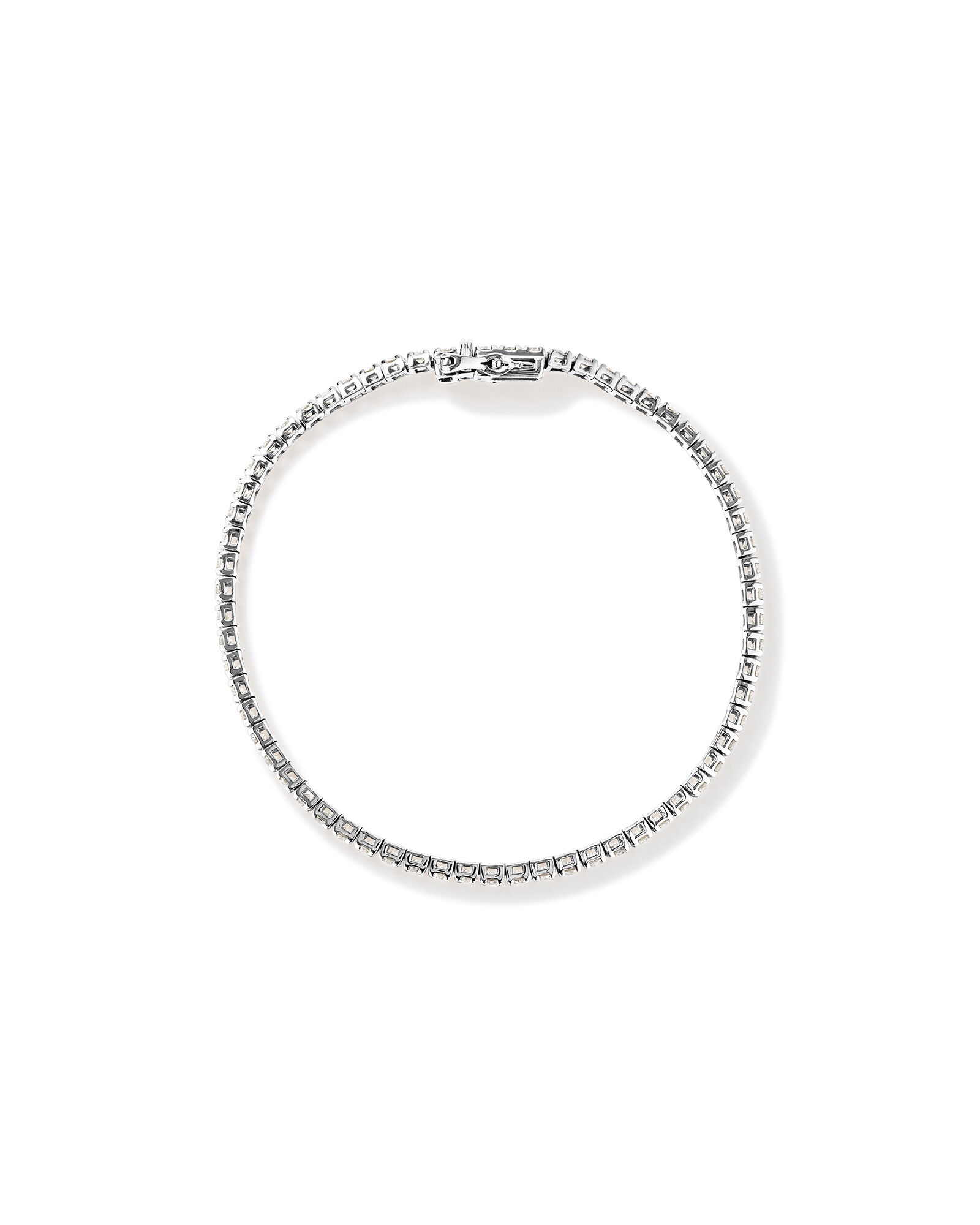 3.28 Carat TW Diamond Tennis Bracelet in 10kt White Gold