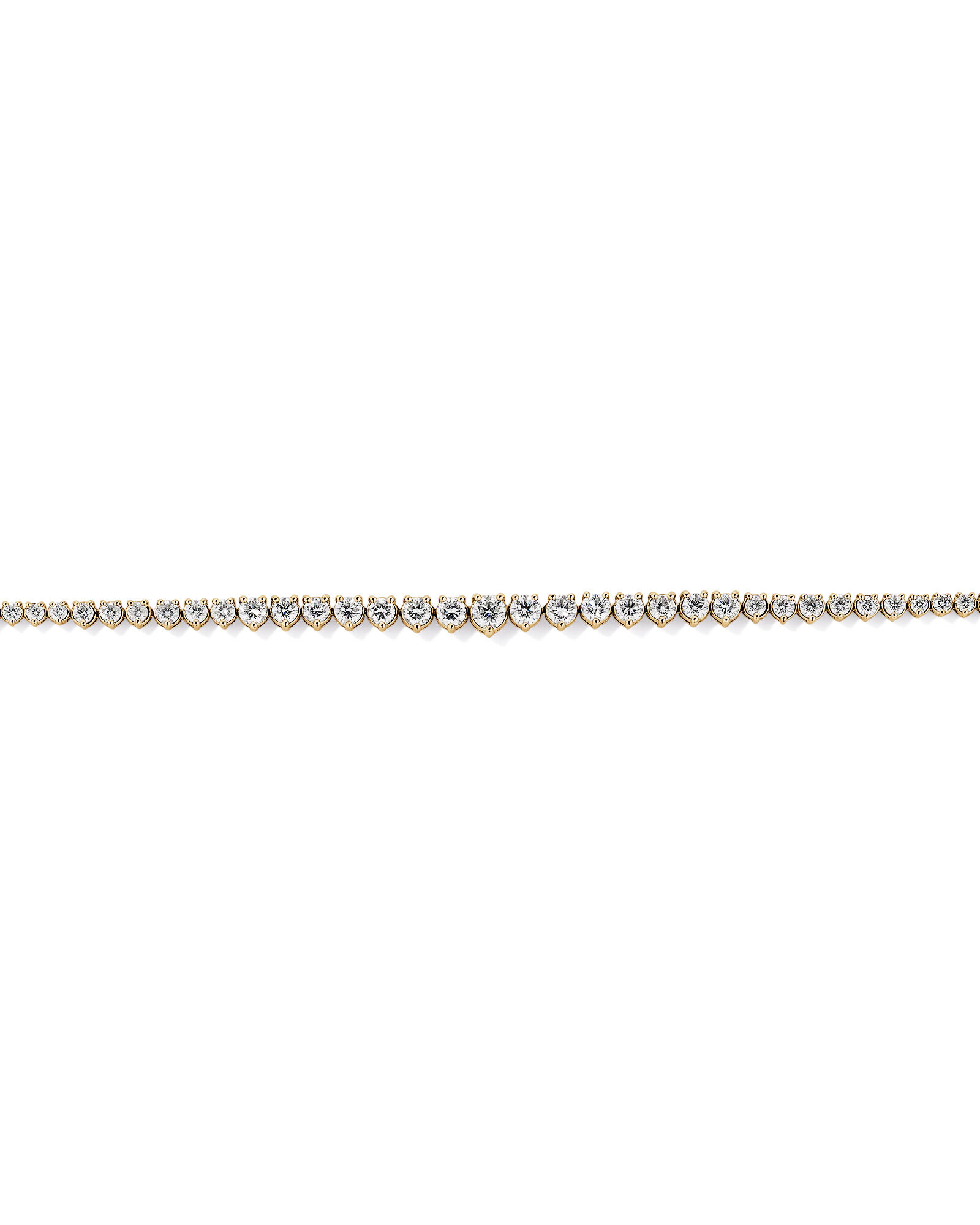 6.00 Carat TW Graduated Diamond RivieraTennis Necklace in 18kt Yellow Gold