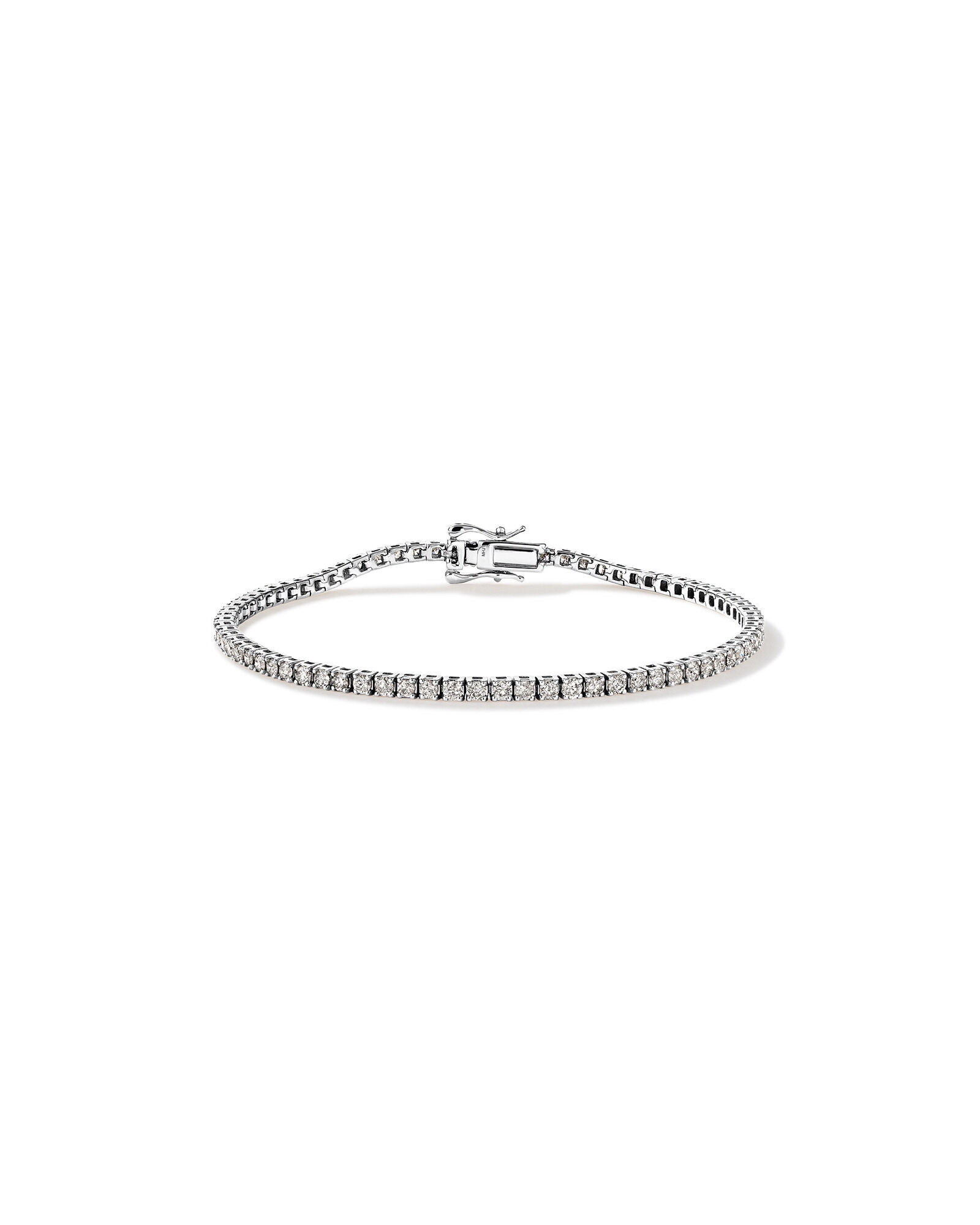 2.46 Carat TW Diamond Tennis Bracelet in 10kt White Gold