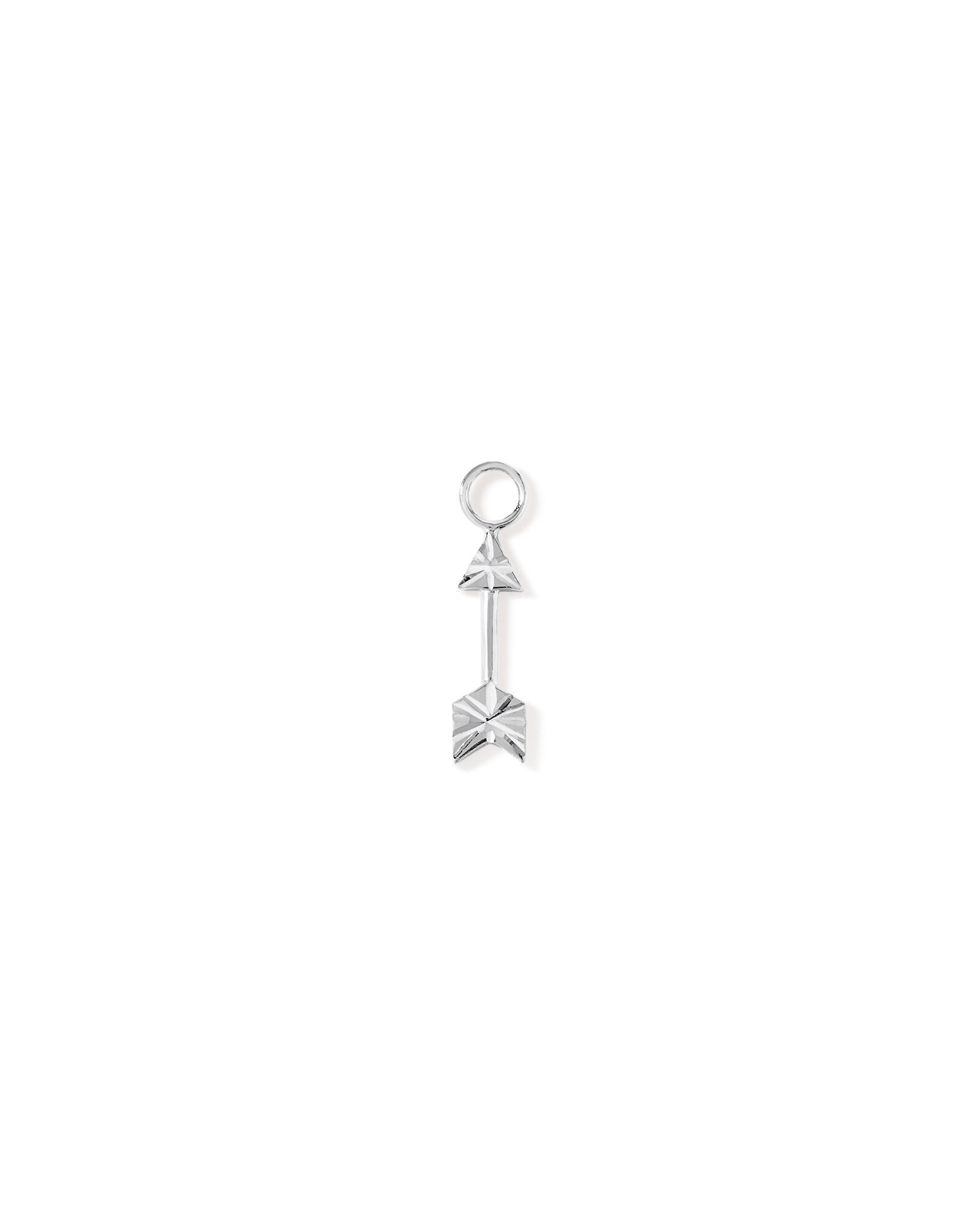 Arrow Single Earring Charm in Sterling Silver