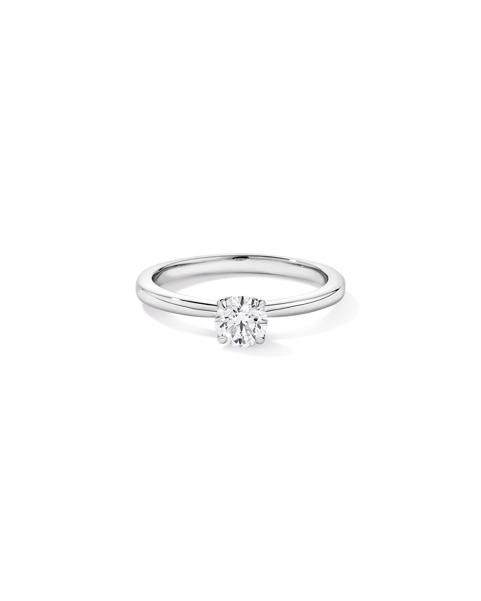 0.50 Carat TW Round Brilliant Solitaire Ring in Recycled Platinum