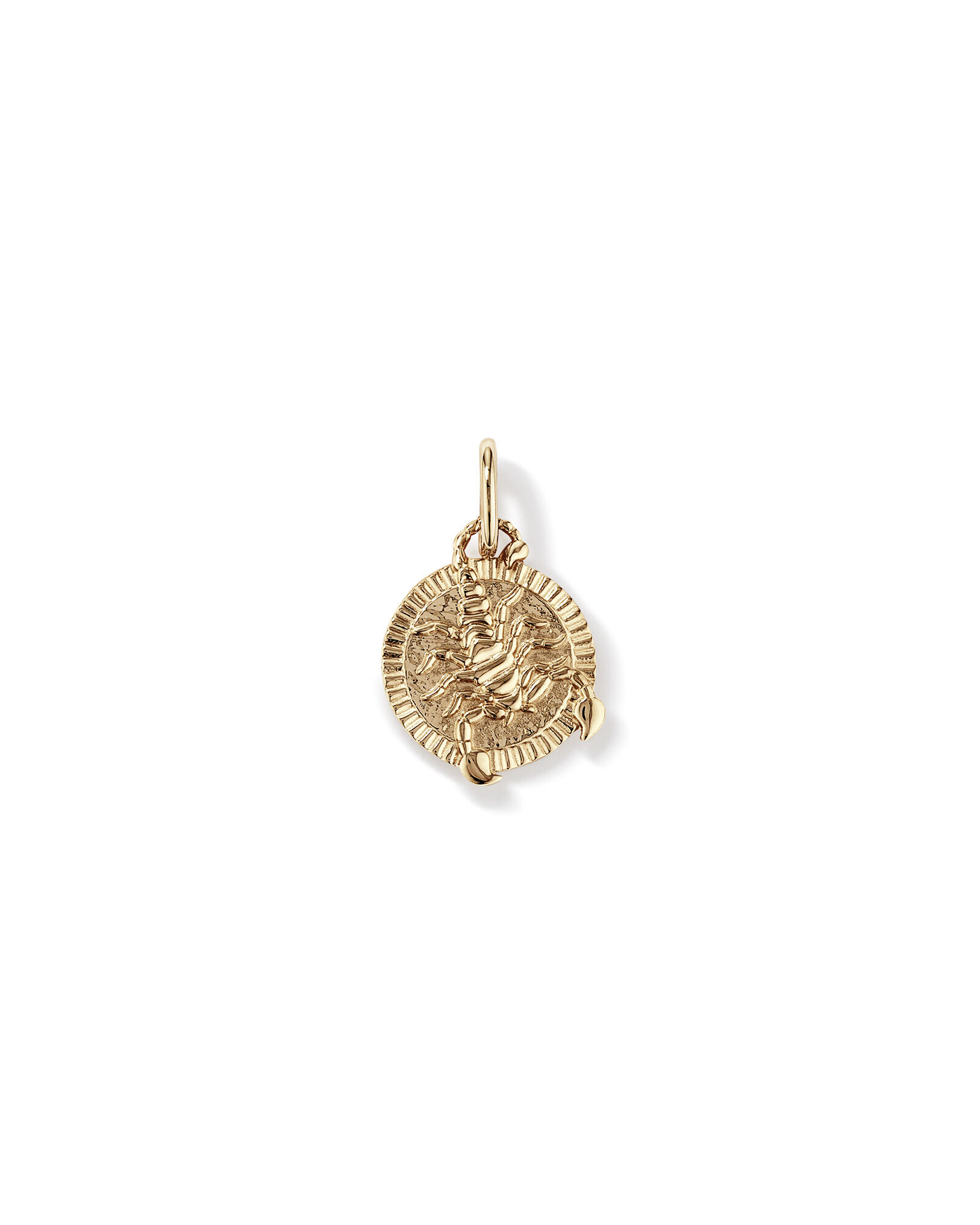 Diamond Accent Scorpio Zodiac Pendant in 10kt Yellow Gold