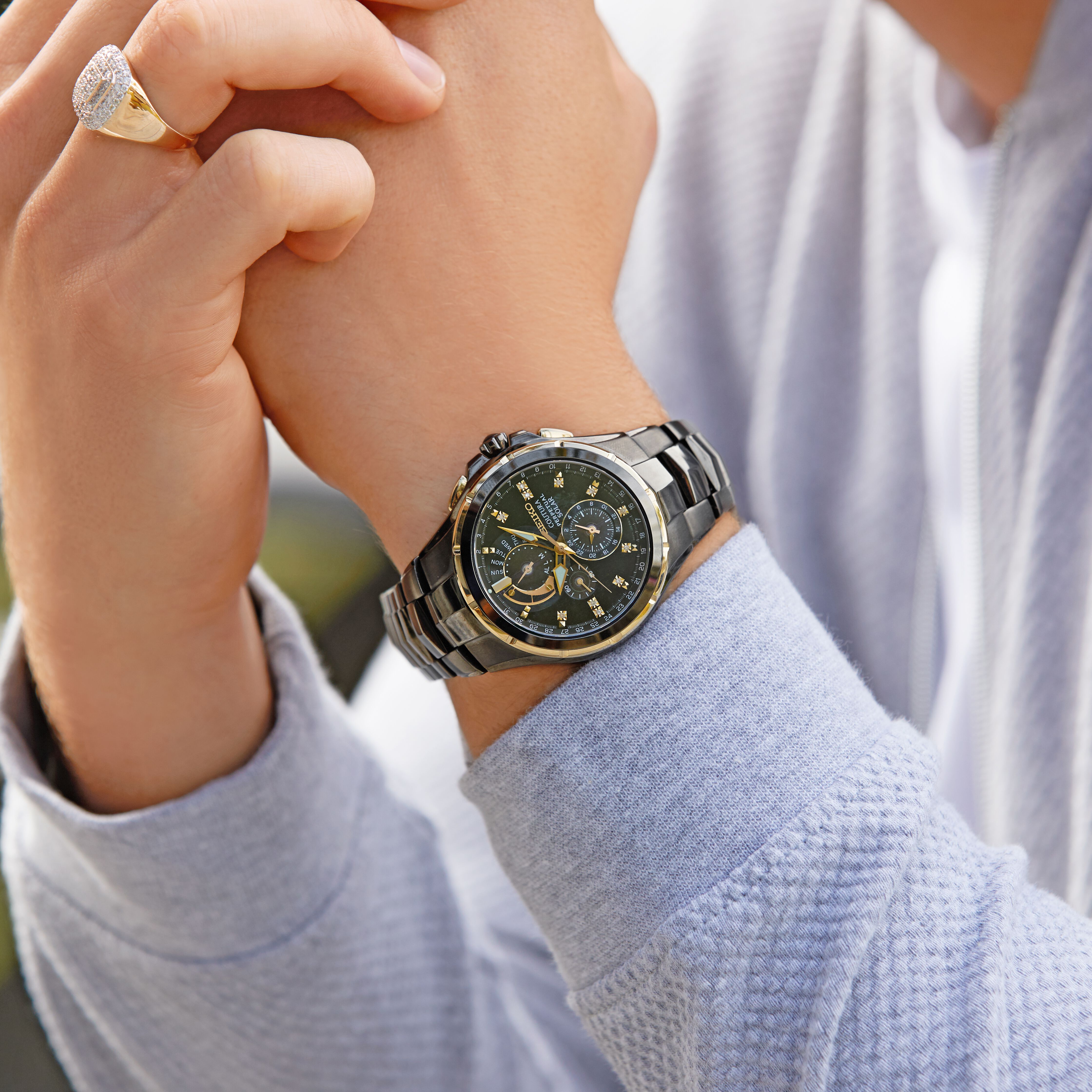 Seiko Men's Coutura Chronograph Perpetual SSC573P Watch