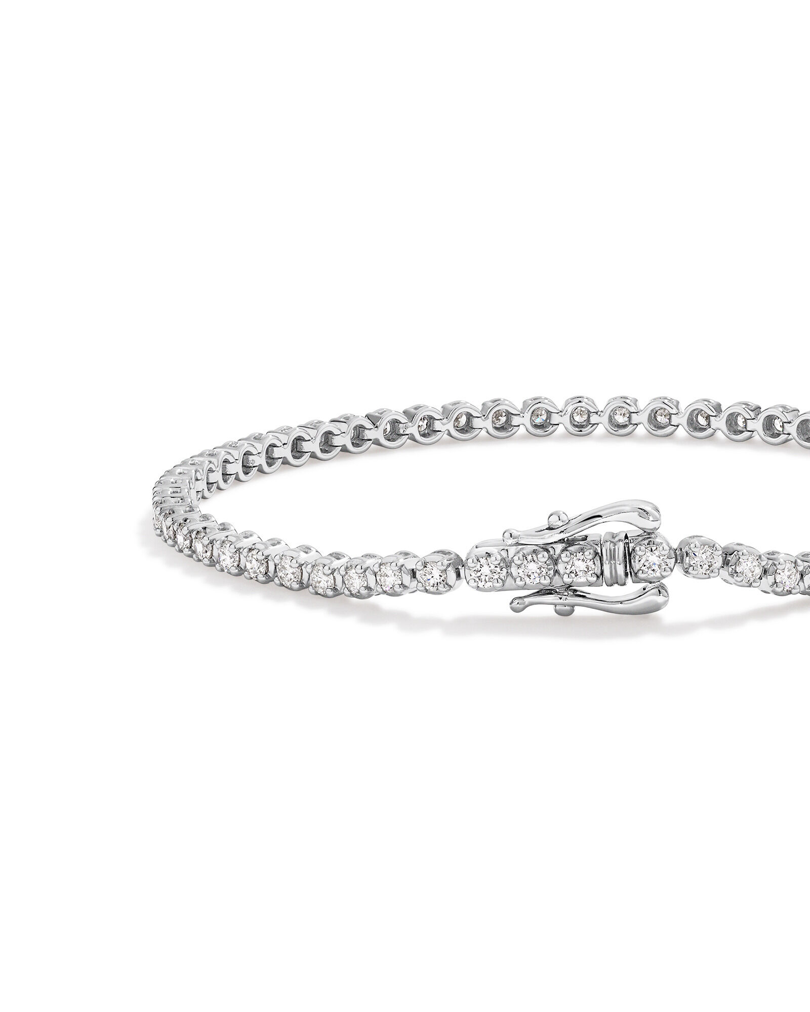 2.00 Carat TW Laboratory-Grown Diamond Tennis Bracelet in Sterling Silver