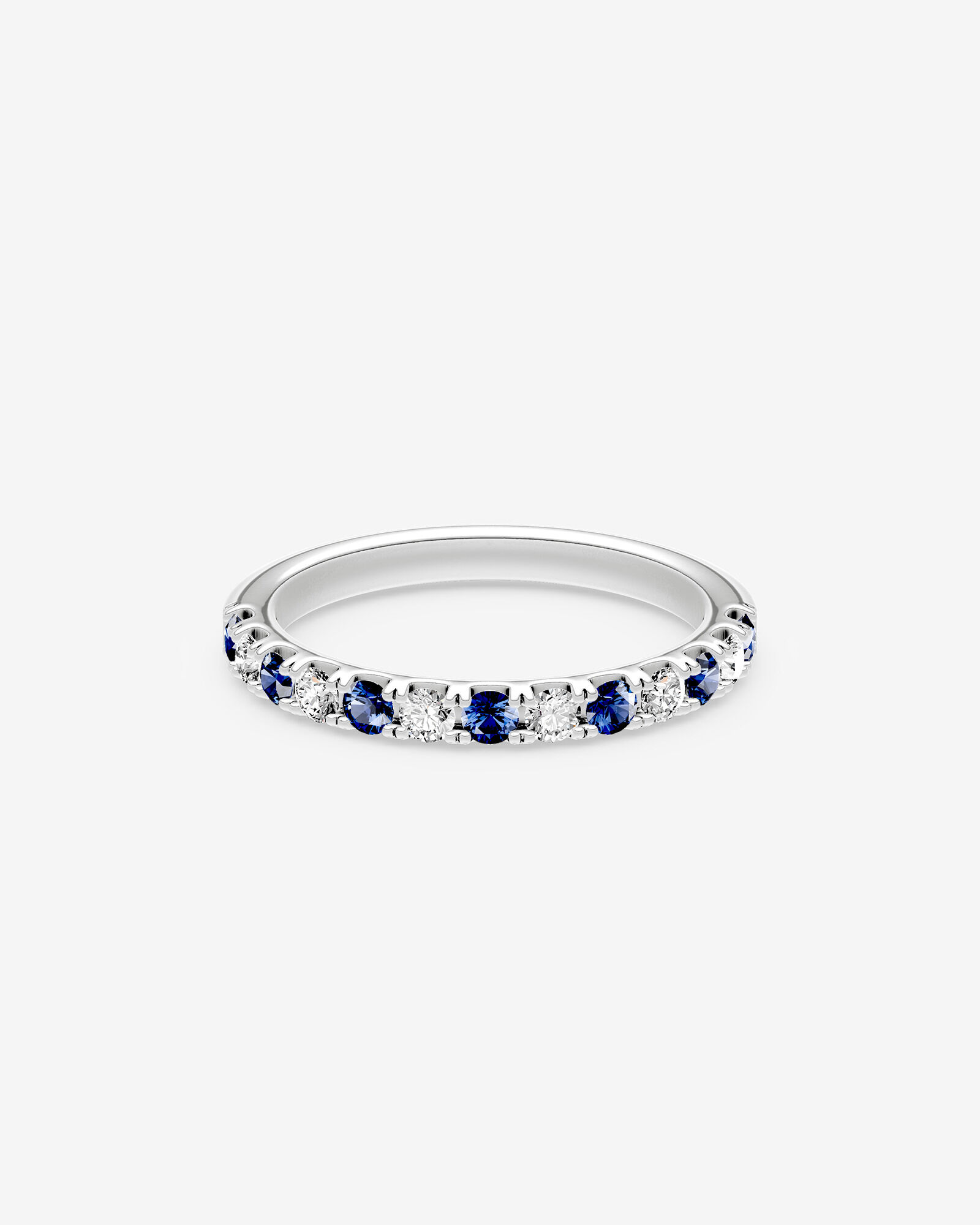 0.33 Carat TW Alternative Sapphire Claw Set Ring in 10kt White Gold