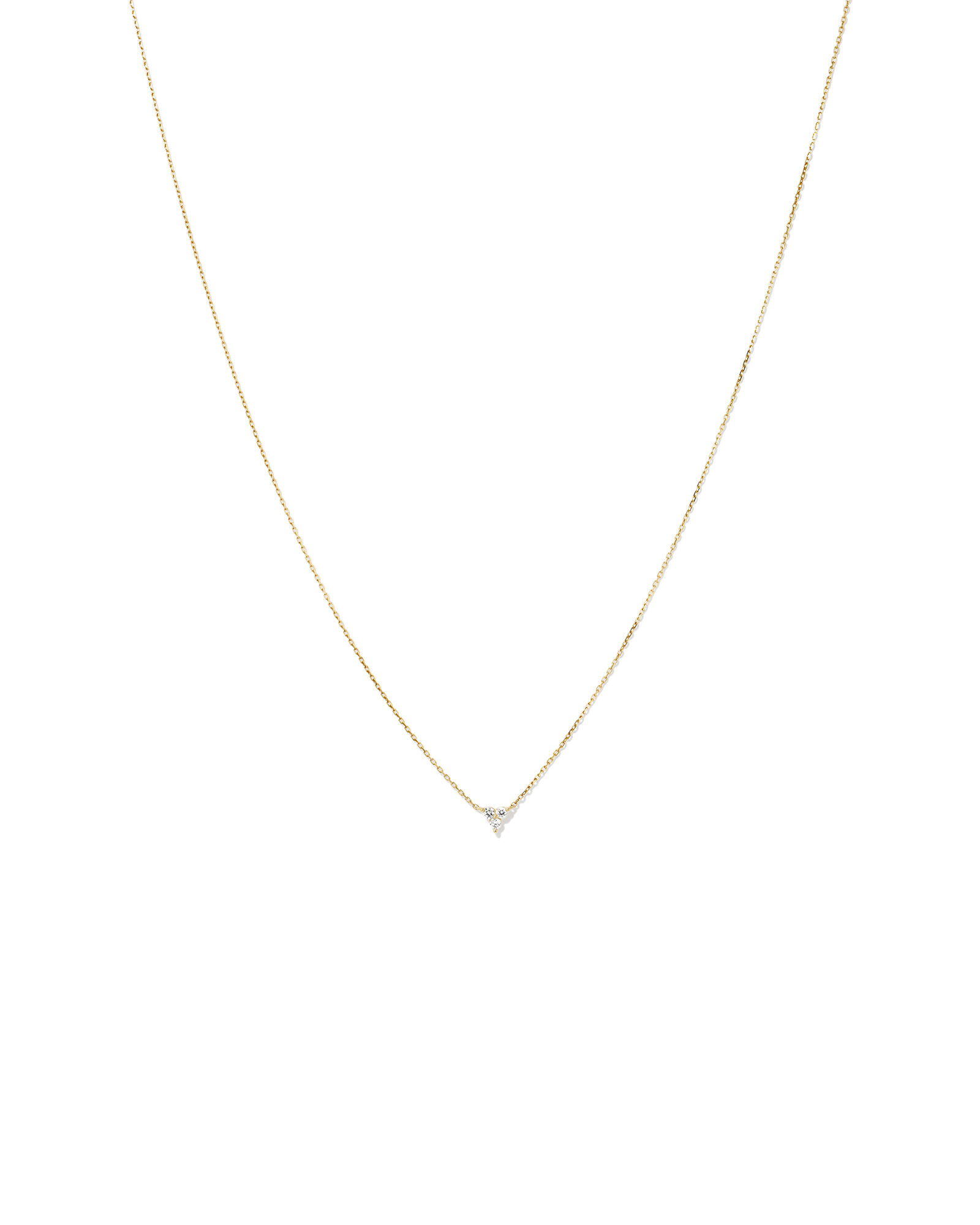 Necklace With 0.08 Carat TW Diamonds in 10kt Yellow Gold