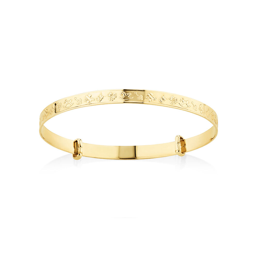 Expandable Baby Bangle in 10kt Yellow Gold