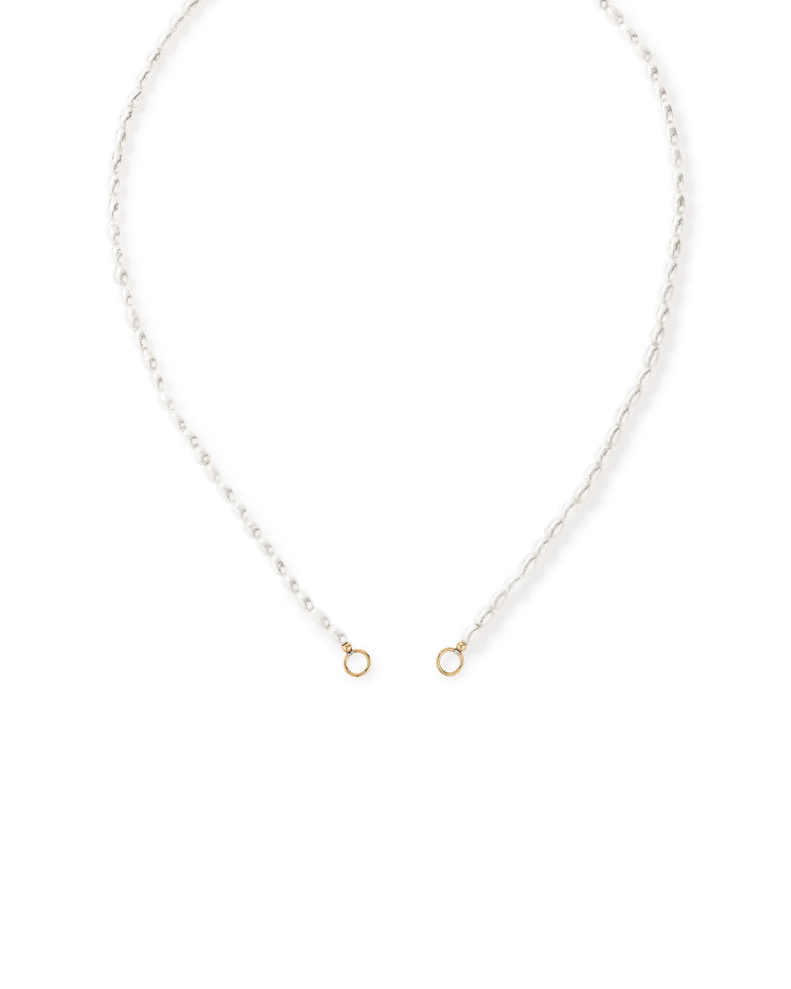 45cm (18") Cultured Freshwater Pearl Open Chain Necklace in 10kt Yellow Gold