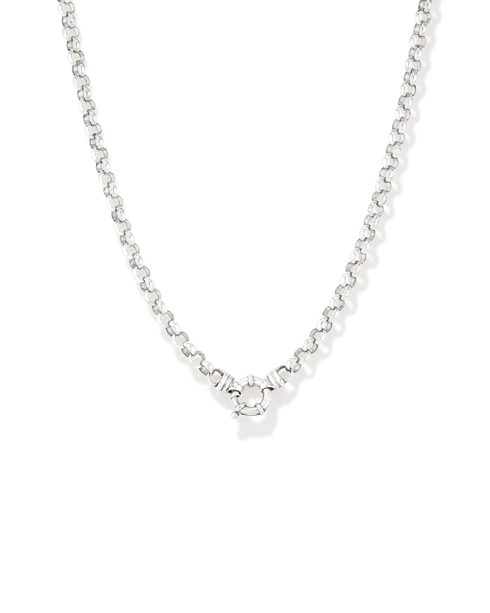 50cm (20") 6.5mm-7mm Width Belcher Chain in Sterling Silver