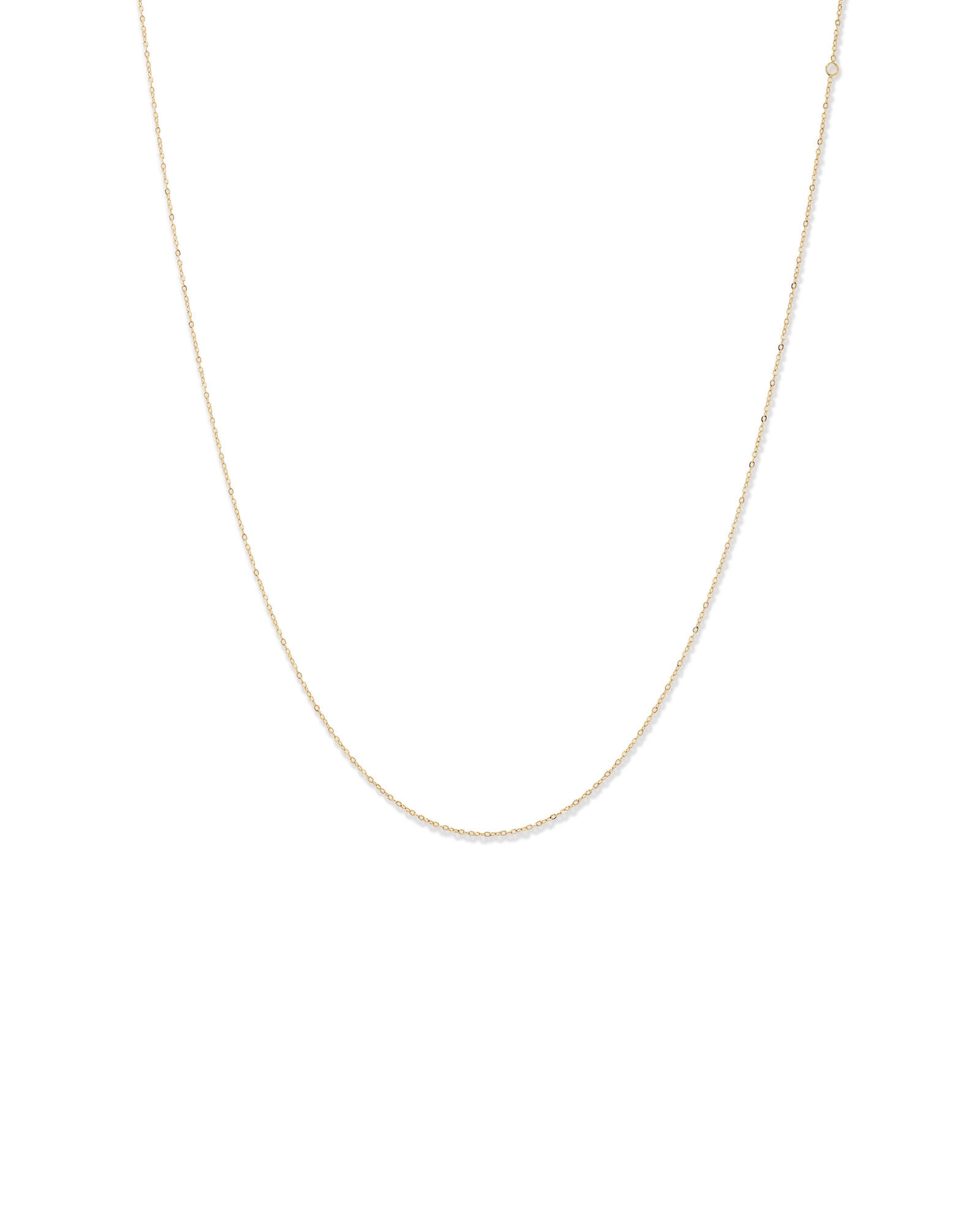 45cm (17") 0.95mm Width Solid Cable Chain In 10kt Yellow Gold