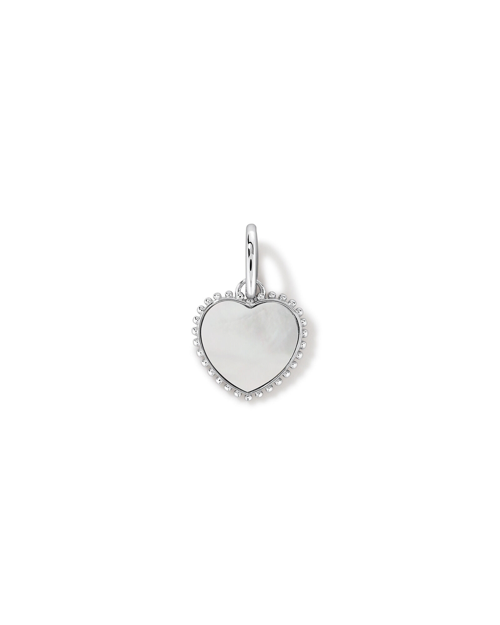 Mother of Pearl Love Heart Pendant in Sterling Silver