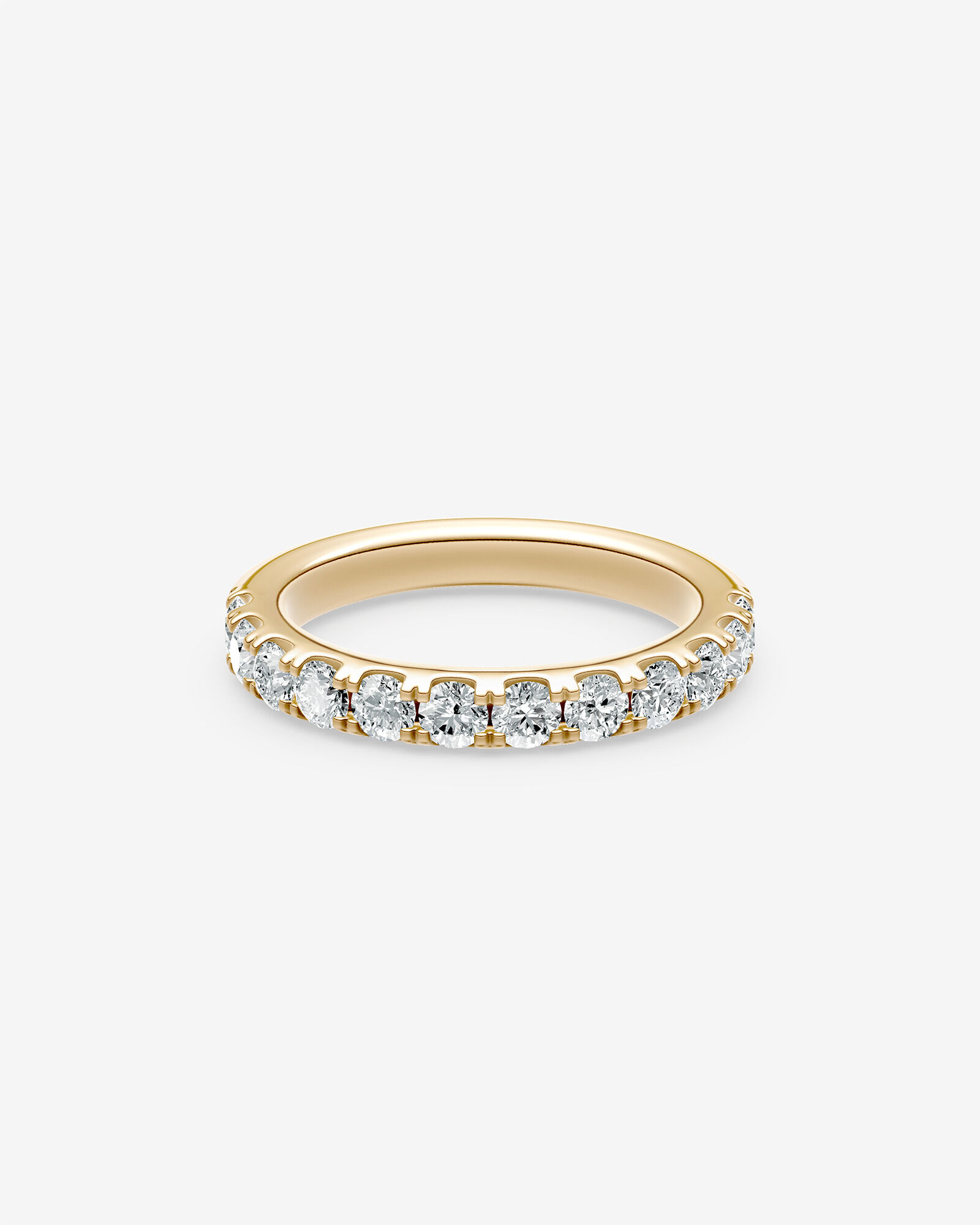 1.00 Carat TW Claw Set Diamond Wedding Ring in 14kt Yellow Gold