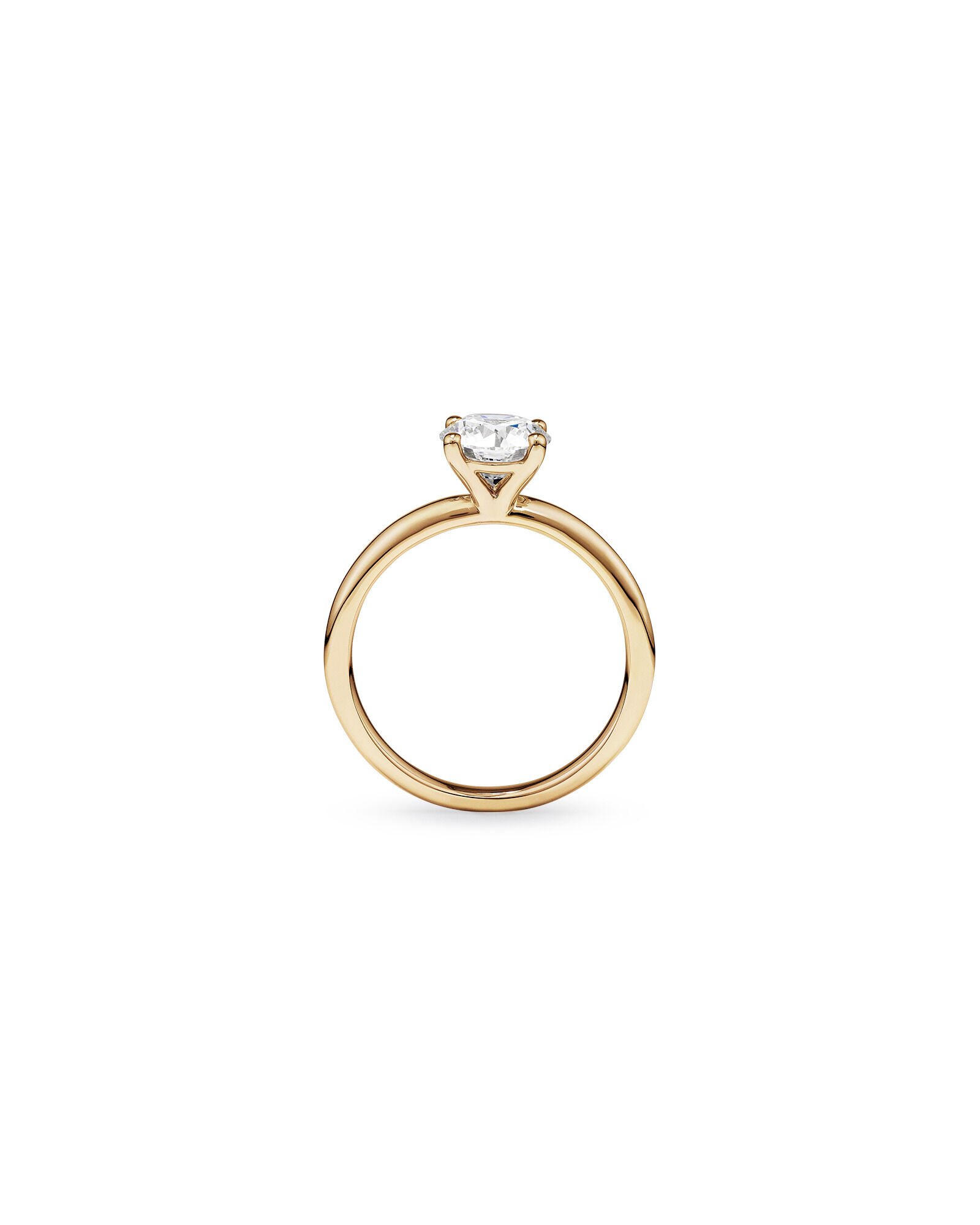 1.25 Carat TW Round Brilliant Laboratory-Grown Diamond Solitaire Engagement Ring in 14kt Yellow Gold