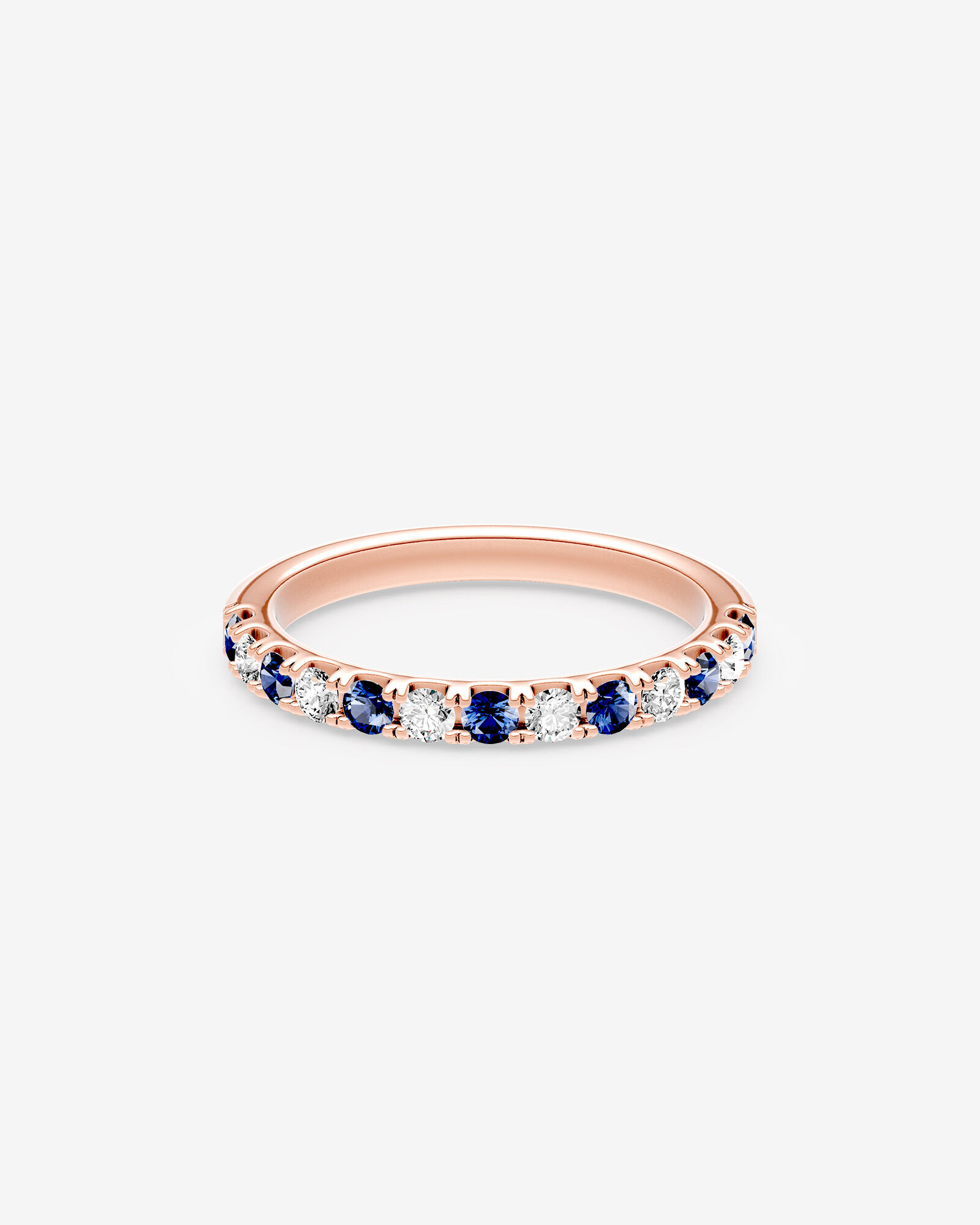 0.33 Carat TW Alternative Sapphire Claw Set Ring in 10kt Rose Gold