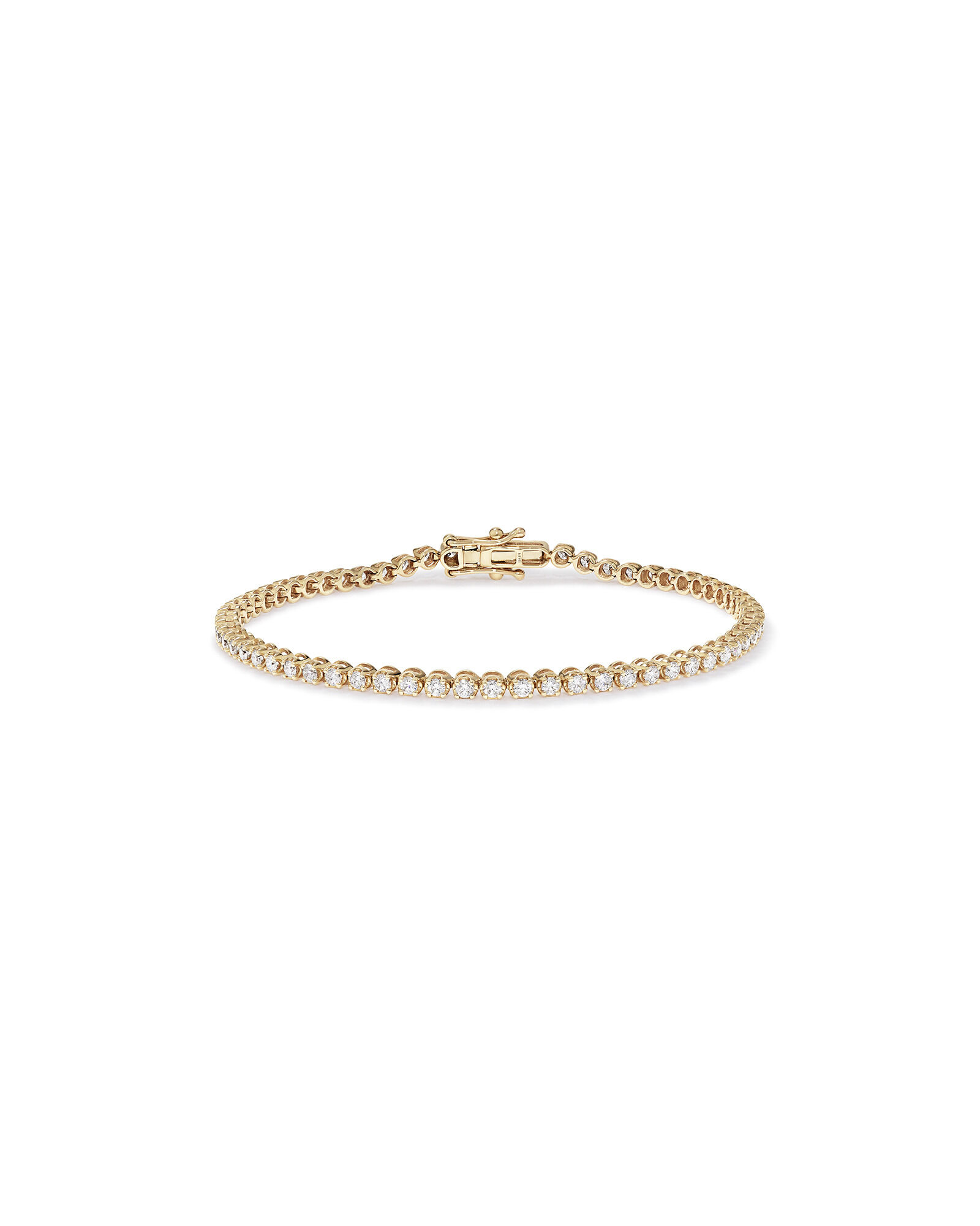 1.80 Carat TW Laboratory-Grown Diamond Tennis Bracelet in 10kt Yellow Gold
