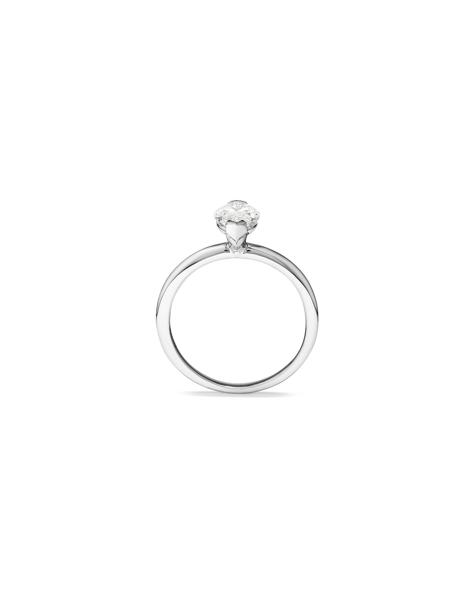 1.25 Carat TW Marquise Laboratory-Grown Diamond Solitaire Engagement Ring in 14kt White Gold