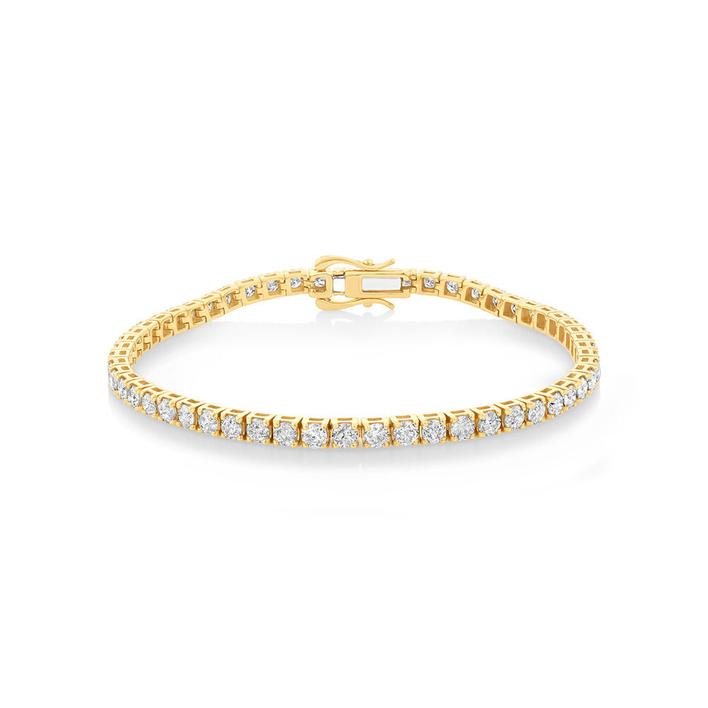 4.92 Carat TW Diamond Tennis Bracelet in 10kt Yellow Gold